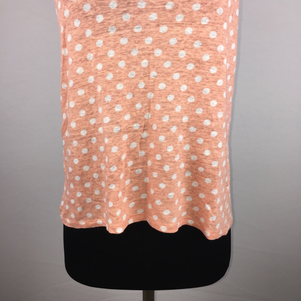 Madewell S Linen Tank Top Polka Dot 73600 - Picture 3 of 8